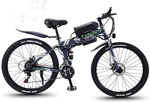 Bici elettriches : LAMTON Bici elettrica, 26" Mountain Bike for Adulti, all Terrain Biciclette 21-velocit, 36V 30KM Pure Chilometraggio Batteria Rimovibile agli ioni di Litio, Smart Montagna Ebike for Adulti
