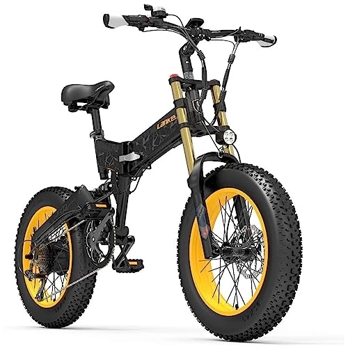 Bici elettriches : Lankeleisi X3000plus-UP - Bicicletta da neve con pneumatici da 50, 8 cm, 4.0, colore: Grigio