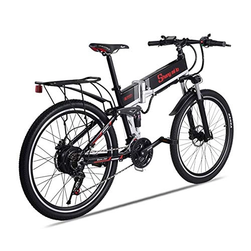 Bici elettriches : LCLLXB Elettrica Pieghevole in Lega di Alluminio Bicicletta Elettrica Unisex Giovani Adulti 26Pollici Ebike Elettrica con Pedali Energia Assistere