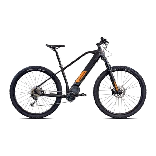 Bici elettriches : LEGNANO - Mountain EBike FUOCO Mamba 29" - Bici elettrica Uomo / Donna con Motore Centrale, Walk Assist e Sospensione Anteriore - Ebike Mtb con Display e Cambio Shimano - Bici Elettrica Nera Taglia 50