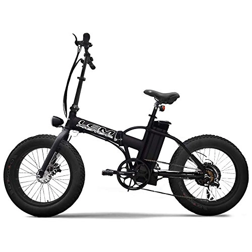 Bici elettriches : lem motor E-Bike Bicicletta Elettrica 500W Pieghevole Hyper Smart Nero