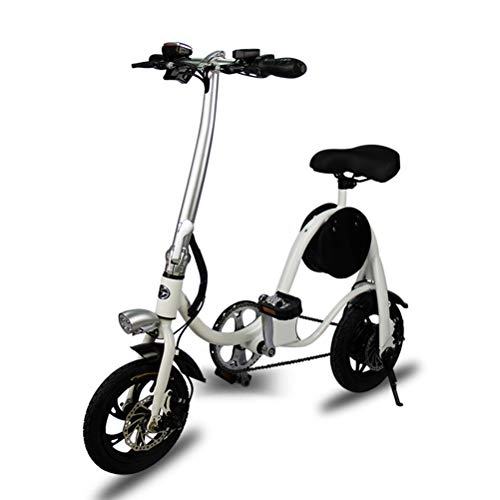 Bici elettriches : Lhcar Ciclo Portatile a Batteria al Litio per Adulti da 12 Pollici con Bicicletta ad Assistenza agli Adulti