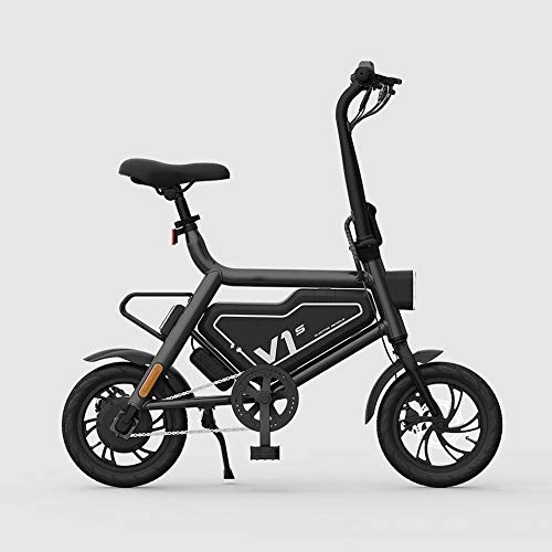 Bici elettriches : LILIJIA Bici Elettrica Montagna Portatile, Bicicletta Elettrica Antiurto 12 '' 250 W con Batteria agli Ioni di Litio Ad Alta capacità 36 V / 7, 8 Ah, Pendolarismo All'aperto in Città, Grigio