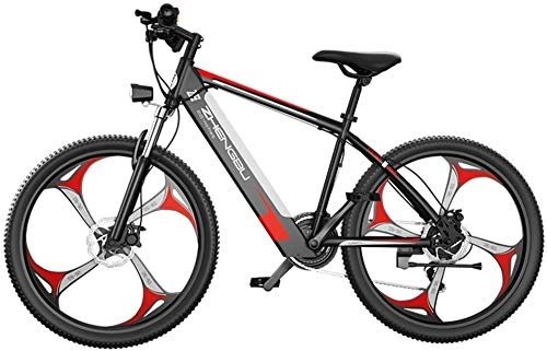 Bici elettriches : LIMQ Mountain Bike Elettrico da 26 Pollici per Adulto Bici Elettrica per Pneumatici Grassi per Adulti Snow / Mountain / Beach Ebike con Batteria agli Ioni di Litio, Black