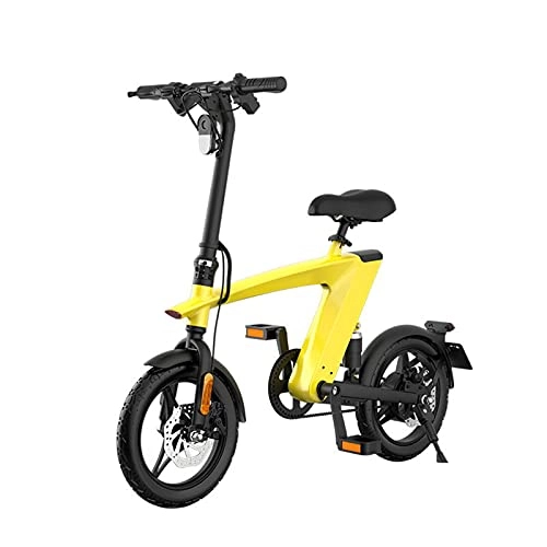 Bici elettriches : LIROUTH Bicicletta Elettrica Pieghevole Al Litio Velocità Variabile 250W 10AH Batteria Al Litio Bicicletta Elettrica Leggera H1 (giallo)
