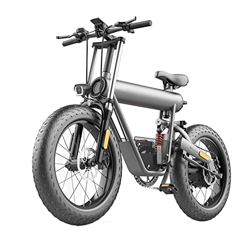 Bici elettriches : LIU Bici elettrica per Adulti 50 mph 20"X 4.0 Fat Tire Bici elettrica Batteria in Lega di Alluminio 48V 500W Motore 7 velocità Mountain Bicicletta elettrica (Colore : 20AH, Number of speeds : 7)