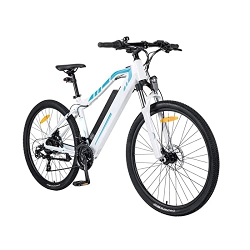 Bici elettriches : LIU Bici elettrica Pieghevole per Adulti da 250W 25km / h, Bicicletta elettrica da Montagna da 27, 5 Pollici, Bicicletta elettrica a Batteria da 48V 12, 5Ah (Colore : White)