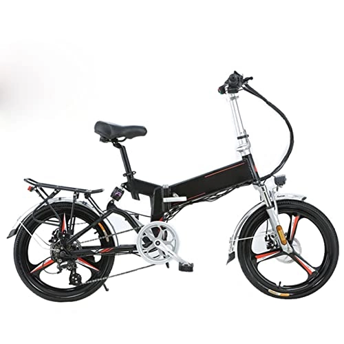 Bici elettriches : LIU Bike elettrica Pieghevole for Adulti Bicicletta elettrica 35 0W 34V. Bicicletta elettrica Pieghevole da 20 Pollici elettrica elettrica da 20 Pollici (Colore : One Wheel 120Km gps2)