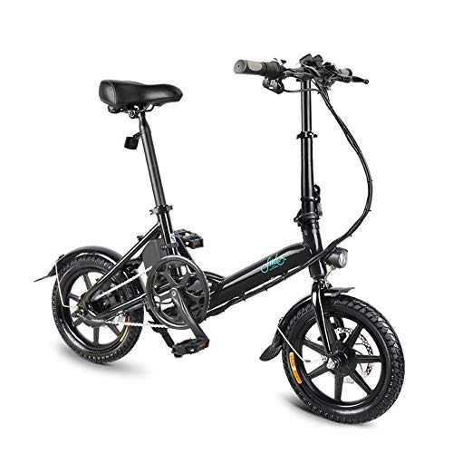 Bici elettriches : Lixada 14 Pollici Power Assist Eletric Bicycle Pieghevole E-Bike Ciclomotore Motore Senza Spazzole 250W 36V 7, 8AH Carico Massimo:120 kg