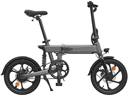 Bici elettriches : LLYU Bambini Pieghevole Bicicletta elettrica-16 Pollici 36V sicura Doppio Disco frenante Viaggio Esterno Bicicletta elettrica (Color : Gray)