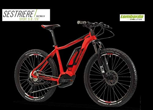 Bici elettriches : LOMBARDO BICI E-Bike SESTRIERE Sport 6.0 Ruota 29 Motore Performance 63NM Batteria Semi INTEGRTA 500 WH Gamma 2019 (56 CM)