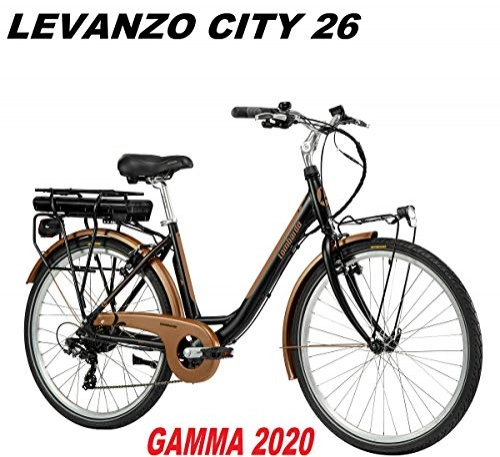 Bici elettriches : LOMBARDO BICI LEVANZO City Ruota 26 Motore 250w 35Nm Batteria 468Wh 36v 13ah Gamma 2020