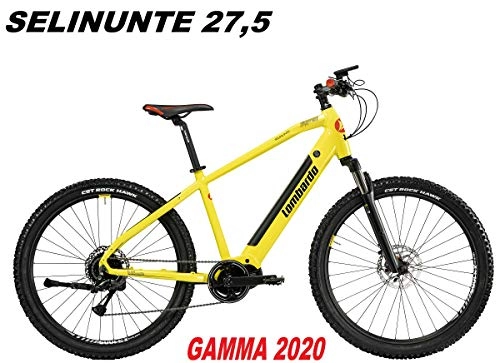 Bici elettriches : LOMBARDO BICI SELINUNTE Ruota 27, 5 Motore 250w 80Nm Batteria Integrata 504Wh 36v 14ah Gamma 2020 (Yellow Black Red Glossy, 41 CM)