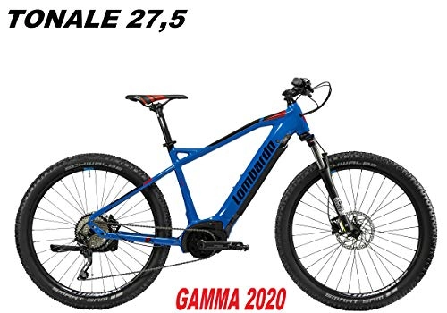 Bici elettriches : LOMBARDO BICI TONALE Ruota 27, 5 Performance 63NM Batteria Integrata 500WH Gamma 2020 (Blue Rock Black Glossy, 43 CM)