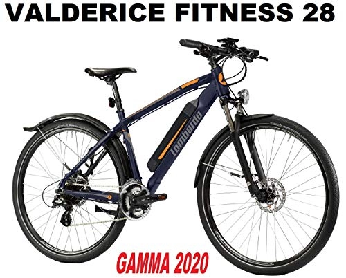 Bici elettriches : LOMBARDO BICI VALDERICE Fitness Ruota 28 Motore 250w 35Nm Batteria Semi-Integrata 417Wh 36v 11, 6ah Gamma 2020 (41 CM)