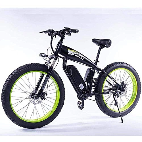 Bici elettriches : LP-LLL Bici elettriche - Bicicletta elettrica 350W per Bicicletta elettrica per Bicicletta da Spiaggia, Cruiser Leggera, Pieghevole, Batteria al Litio 48v 15AH