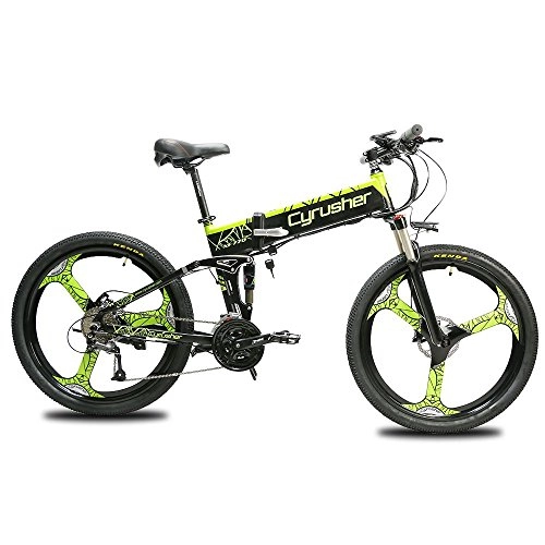 Bici elettriches : LP-LLL Bici elettriche - Mountain Bike 250W 48V 27 velocità Tre girante Pieghevole Telaio in Alluminio Meccanico Freno a Disco Bici elettrica