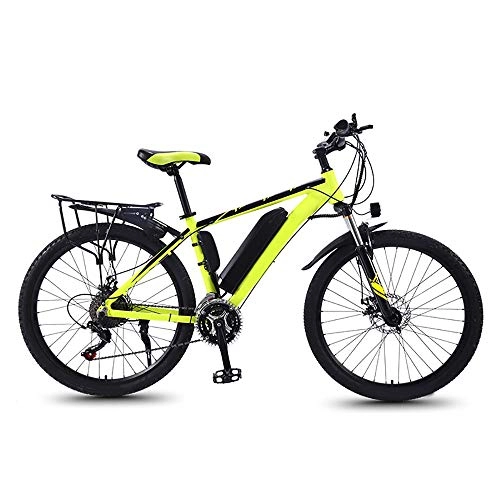 Bici elettriches : LUNANA Bicicletta Elettrica E-Bike Mountain Bike, 21 velocità, 50 km, per Bicicletta da Ciclismo da Uomo in Lega di magnesio per Tutti i Terreni