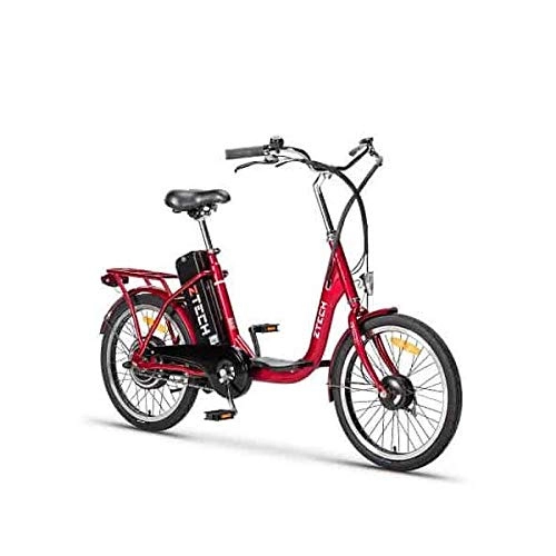 Bici elettriches : Lunex Bici elettrica ZT-07 Camp 25km / h 250W Bici da Citt (Rosso)