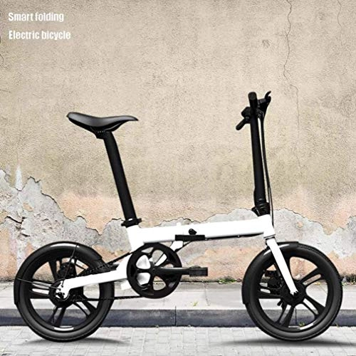 Bici elettriches : LUO Scooter, bici elettrica pieghevole intelligente da 16 pollici Cloth-Yg, bicicletta elettrica leggera con telaio in lega di alluminio, batteria rimovibile agli ioni di litio, strumento a cristalli