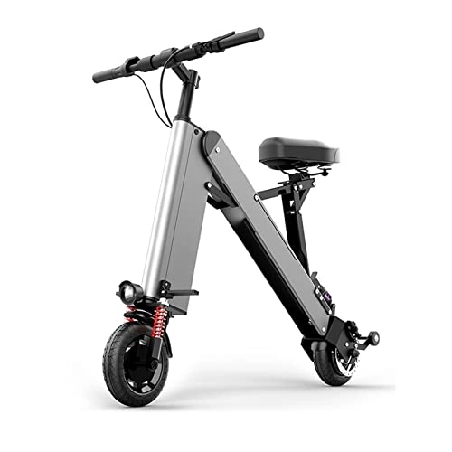 Bici elettriches : LWL Bicicletta elettrica pieghevole per adulti Leggero 36V / 350W Brushless Motor 25km / H Donne Biciclette elettriche (Colore: Grigio 40KM)