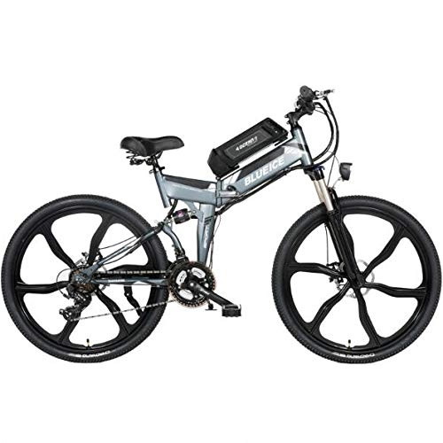 Bici elettriches : LXLTLB 26 Pollici E-Bike Mountain Bike Unisex 48V Grande capacità Batteria al Litio Bici Elettrica da Pieghevole Bicicletta da Montagna Speed Assist
