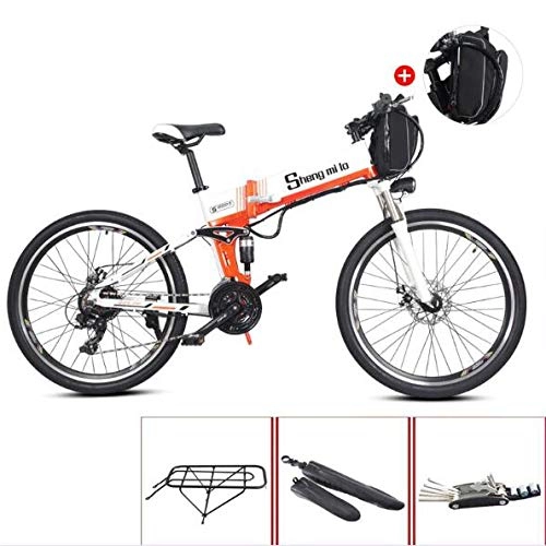 Bici elettriches : LXLTLB E-Bike Mountain Bike 48V 10.4Ah Grande capacità Batteria al Litio Bici Elettrica 26 Pollici 21Marce Bicicletta da Montagna