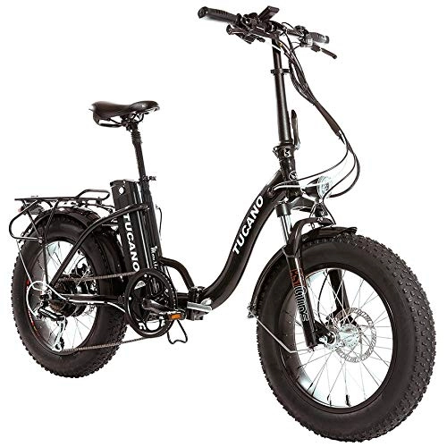 Bici elettriches : marnaula - tucano Monster 20 ″ Low-e-Bike Pieghevole - Sospensione Anteriore - Motore da 500 W (Grigio Antracite)