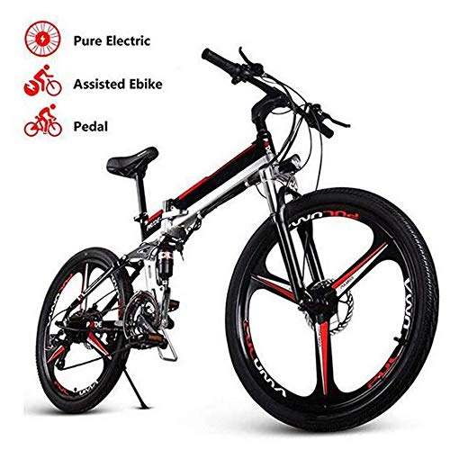 Bici elettriches : MEICHEN 26inch Bici elettrica Pieghevole in Alluminio Bicicletta elettrica 500W Potente Mottor 48V12.5A Batteria Mountain e City Bike / Moto da Neve