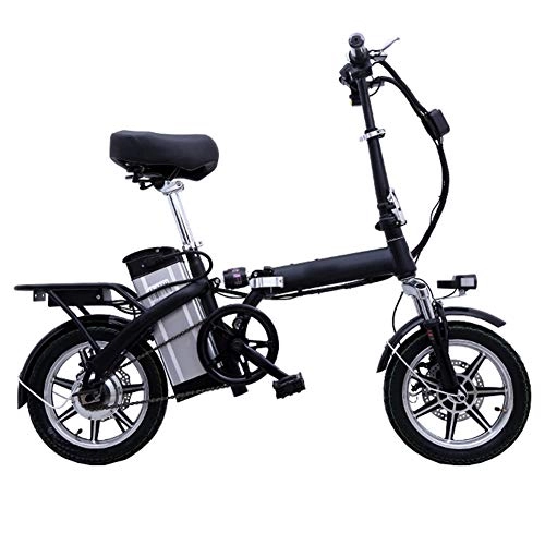 Bici elettriches : MFWFR E-Bike Pieghevole, Bici Elettrica da Strada per Adulti, Mountain Bike Elettrica con Batteria agli Ioni di Litio Rimovibile di Grande capacit (48 V 250 W), Nero, 10A