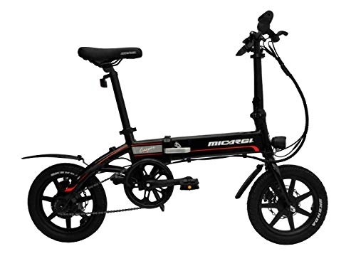 Bici elettriches : MICARGI - Bicicletta elettrica pieghevole da 20", con cambio a 7 velocità, con batteria da 36 V, 8, 8 Ah e motore da 250 W, per adulti, colore: nero