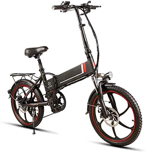 Bici elettriches : min min Bici, 20"Pieghevole Mountain Mountain Mountain Bike 350W Motor 48V 10.4Ah Batteria al Litio 21 velocità 4 modalità di Lavoro E-Bike per Adulti