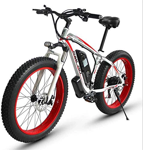 Bici elettriches : min min Bici, Mountain Bike Electric Bike 500W 26"Ebike Adulti Bicicletta con Rimovibile 48 V 15Ah Batteria agli ioni di Litio 27 velocità - per Tutti i Terreni (Colore: Blu) (Color : Red)
