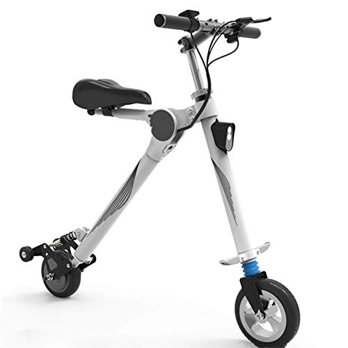 Bici elettriches : Mini Bicicletta Elettrica, Adulto Bici Elettrica Pieghevole Multifunzionale Portatile Retrattile Manubrio Tempo Libero Scooter, 20 Km Unisex
