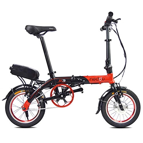 Bici elettriches : Mini Bicicletta elettrica, Bici elettrica Pieghevole, 36V 250W 17, 5 Ah con Luce Anteriore a LED per Femmina Adulta, C