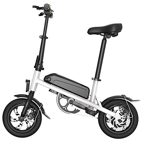 Bici elettriches : Mini Pieghevole Bicicletta Elettrica, Adulto Portatile Impermeabile Bici Elettrica della Bicicletta in Alluminio Il Forte Potere Tempo Libero Scooter, 60-100Km
