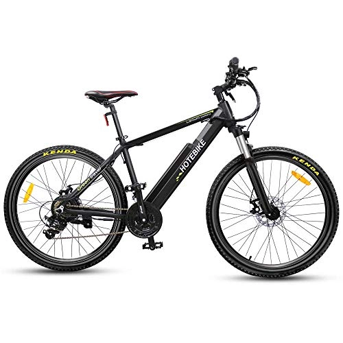 Bici elettriches : Minkui Batteria per pendolare elettrica da Città da 26 Pollici per Mountain Bike elettrica da 36V10ah da 350 W ad Alta Potenza per Bici da Strada per Bici da Strada-Nero