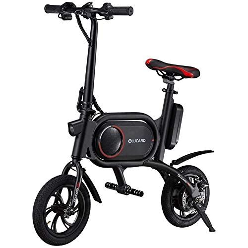 Bici elettriches : MMJC Bicicletta Elettrica, 12 Pollici 36V 300W 5.2AH E-Bicicletta Pieghevole, Motorino Elettrico, Veloce Ricarica, La Batteria di Litio della Lega di Alluminio, A