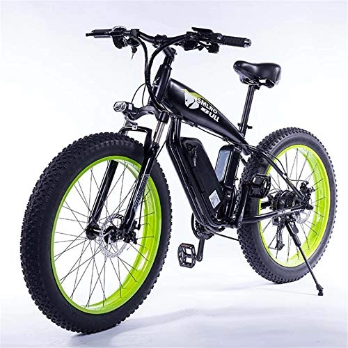 Bici elettriches : MOLINGXUAN Elettrico Mountain Bike, 26 inch 18, 5 inch Neve Bici elettrica Che attraversa Il Paese della Bici di Montagna 48V13AH Batteria al Litio Pneumatico Largo ATV