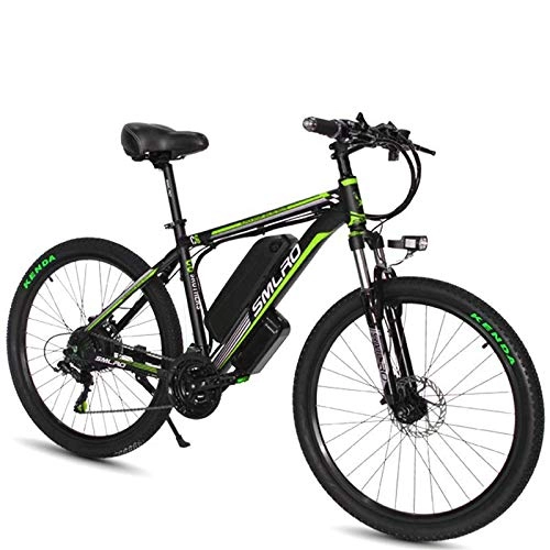 Bici elettriches : MOLINGXUAN Elettrico Mountain Bike, 26"X18.5 Electric Lithium Ion Battery Biciclette ciclomotore Intelligente Mountain Bike 48V10.4AH, C