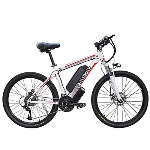 Bici elettriches : MOLINGXUAN Elettrico Mountain Bike, 26"X18.5 Electric Lithium Ion Battery Biciclette ciclomotore Intelligente Mountain Bike 48V10.4AH, D