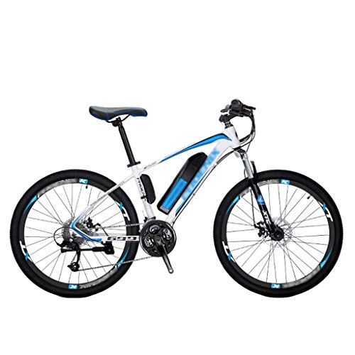 Bici elettriches : Mountain bike elettrica, bici elettrica da 26 pollici da 250 W, dotata di una batteria rimovibile agli ioni di litio da 36 V 10 Ah, adatta per adulti, trasmissione a 27 velocità, resistenza 50 chilo