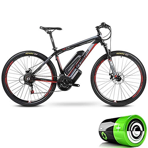 Bici elettriches : Mountain bike ibrida, batteria agli ioni di litio rimovibile per bicicletta elettrica per adulti (36V10Ah) cruiser da neve moto da strada 24 velocità sistema di assistenza a 5 velocità, 27.5*15.5inch
