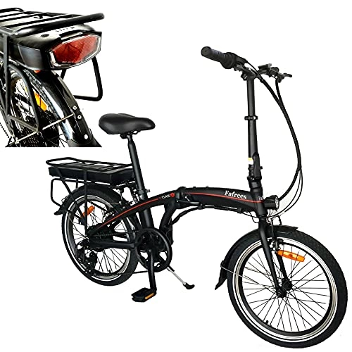 Bici elettriches : Mountain Bike Pieghevole per Bici elettrica, Con Pedali Sedile Regolabile Compatta Portatile Velocit Massima 25 km / h Autonomia 45-55 km Adulto Batteria Rimovibile 36V / 10AH