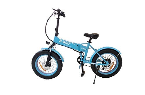 Bici elettriches : MR J toys&more Bicicletta Elettrica 20'' Ripiegabile, Cambio con 6 velocità, Display LED, Freno a Disco, Batteria 48 V