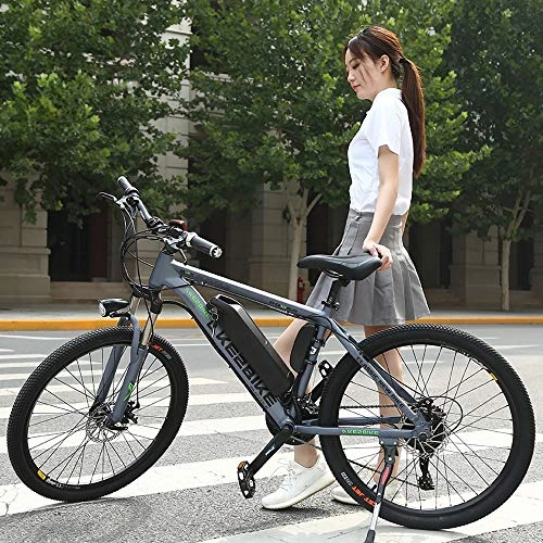 Bici elettriches : MRMRMNR Bicicletta Elettrica, Bici Batteria al Litio 36V350W Fat Bike Elettrica, Biciclette Usate Pneumatici da 26 Pollici, 3 modalità di Commutazione, Trasmissione A 27 velocità