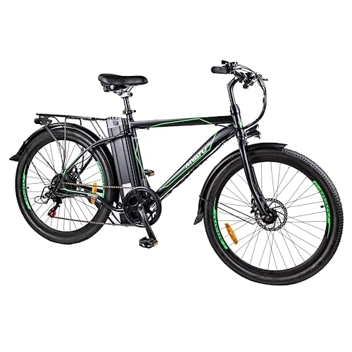 Bici elettriches : Myatu E-Bike 26 pollici E-Mountainbike Uomo Donna Batteria rimovibile 36V / 12.5Ah Motore da 250W Bicicletta elettrica Shimano 6 velocità Autonomia 40-70 km