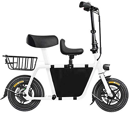 Bici elettriches : N&I Folding Electric Bike Aluminum Alloy Frame Non-Slip Explosion Proof Easy Folding And Carry Design Maximum Speed 20 KM / H Adult Mini Electric Car