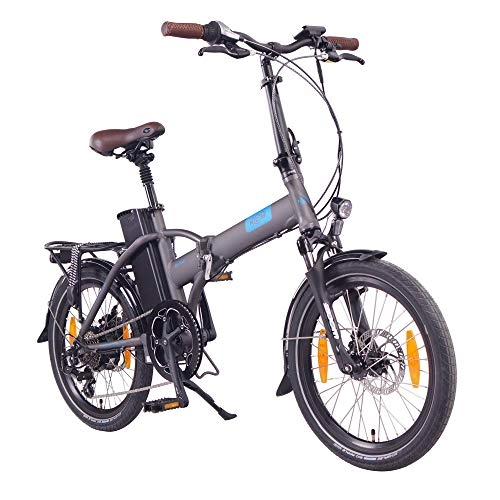 Bici elettriches : NCM London 20” Bicicletta elettrica Pieghevole, 36V 15Ah 540Wh Grigio