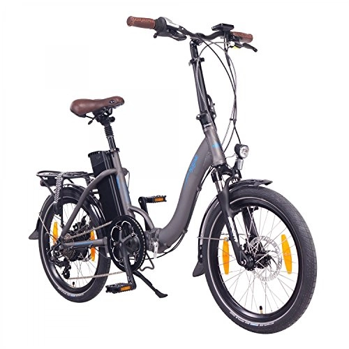 Bici elettriches : NCM Paris 20” Bicicletta elettrica Pieghevole, 36V 15Ah 540Wh Grigio